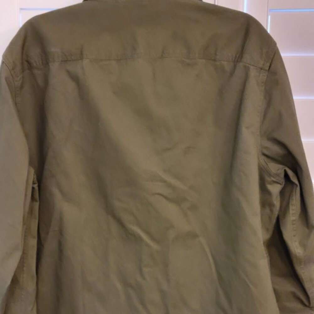 Men Banana Republic olive greenutility shirt XL Also Available In TAN - Picture 3 of 4